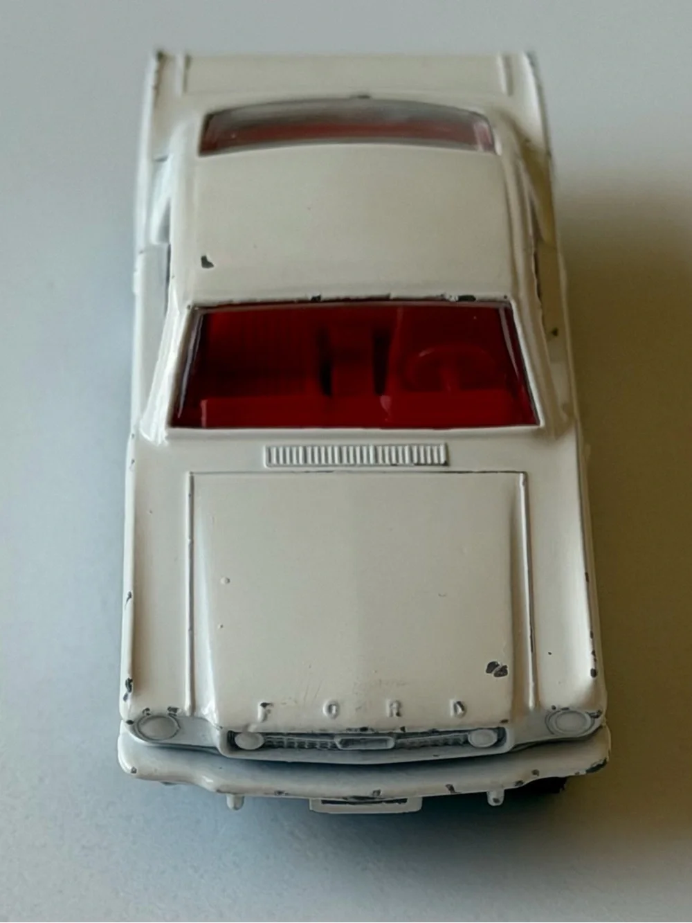 Vintage Matchbox No. 8 Ford Mustang Fastback White Lesney Made in England
